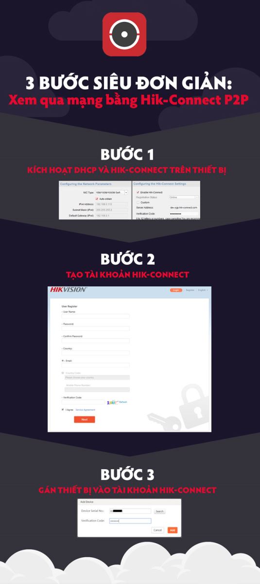 Xem qua mạng bằng Hik-Connect P2P với 3 bước siêu đơn giản -5