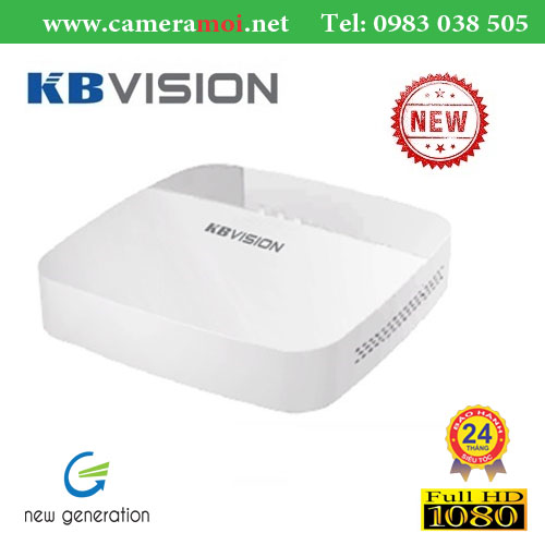 Đầu ghi hình KBVISION KX-7108TD5 8 kênh HD 1080N + 2 kênh IP, 1 Sata, Audio, Âm thanh 2 chiều, Onvif