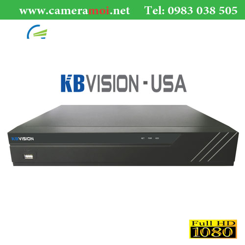 Đầu ghi hình KBVISION KX-7104D5 4 kênh HD 1080N + 1 kênh IP, 1 Sata, Audio 1/1, Onvif, kết nối 5 in 1
