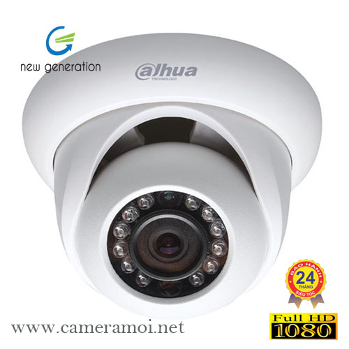 Camera Dahua IPC-HDW1220SP 2.0 Megapixel, IR 30m,Ống kính F3.6mm, PoE, Onvif, vỏ plastic
