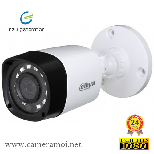 Camera Dahua HAC-HFW1200RP 2.0 Megapixel, IR 20m, F3.6mm, OSD Menu, vỏ plastic IP67, Camera 4 in 1