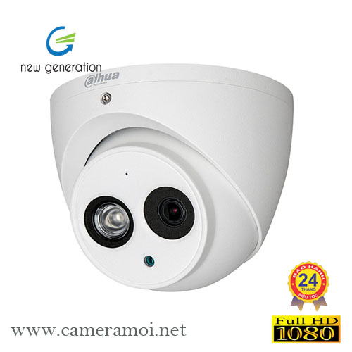 Camera Dahua HAC-HDW1200EMP 2.0 Megapixel, IR 50m, F3.6mm, vỏ nhôm, Camera 4 in 1