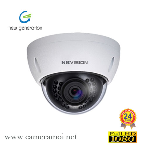 Camera IP KBVISION KX-3004AN 3.0 Megapixel, IR 30m, F2.8-12mm, Micro SD, Push Video