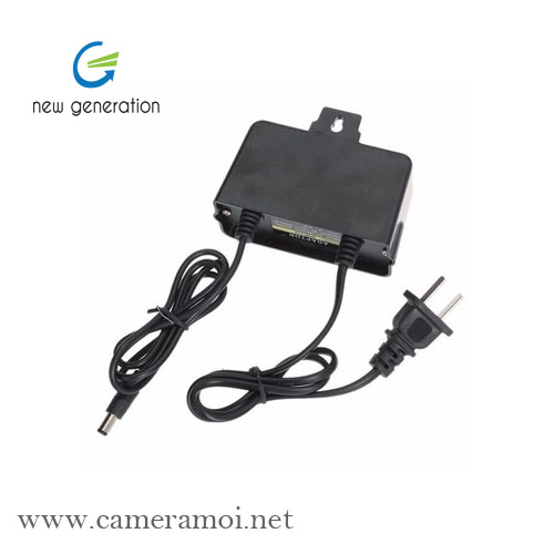 Adaptor camera 12V-2A loại ngoài trời có móc treo, công suất thật, sử dụng IC tự ngắt.